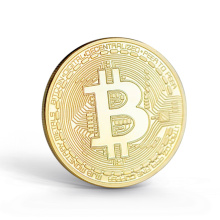 Moneda Bitcoin grabada en metal personalizado al por mayor, Moneda de recuerdo personalizada